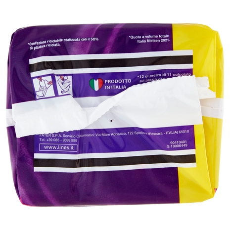 Lines Seta ultra lungo con ali 11+1 pz